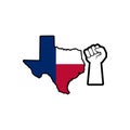 Texas map icon. Texas protest symbol isolated on white background Royalty Free Stock Photo