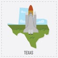 texas map sticker. Vector illustration decorative design