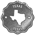 Texas map vintage stamp. Royalty Free Stock Photo