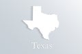 Texas map logo vector Royalty Free Stock Photo