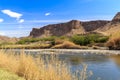 The Texas Mexico Border River and Hills Royalty Free Stock Photo