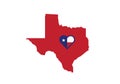 Texas outline map country shape