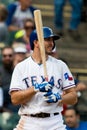 Texas Rangers Batter with Bat Royalty Free Stock Photo