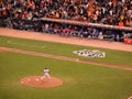 Texas Rangers Pitcher Darren Oliver throws pitch from mound