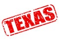 Texas red stamp text