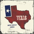 Texas related t-shirt design. The lone star state.