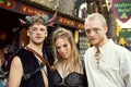 Texas Renaissance Fair - Barbarians face paint Royalty Free Stock Photo