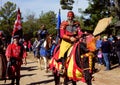 Texas Renaissance Fair knights on horseback