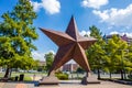 Texas Star in front of the Bob Bullock Texas State History Museum in downtown Austin, Royalty Free Stock Photo