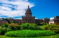 Texas State Capital Building Austin Colorful Flowers