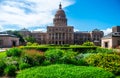 Texas State Capital Building Spring Flowers Austin Royalty Free Stock Photo