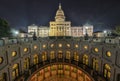 The Texas State Capitol Building Extension, Night Royalty Free Stock Photo