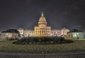 The Texas State Capitol Building Extension, Night Royalty Free Stock Photo