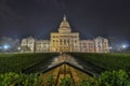 The Texas State Capitol Building Extension, Night Royalty Free Stock Photo