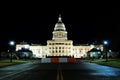 Texas State Capitol at night time Royalty Free Stock Photo