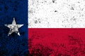 Texas State Flag Grunge Royalty Free Stock Photo