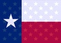 Texas State Flag Over The Stars Royalty Free Stock Photo