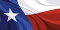 Texas state flag of the USA