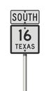 Texas State Highway road sign Royalty Free Stock Photo