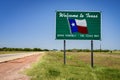 Texas State Sign Royalty Free Stock Photo