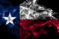 Texas state smoke flag, United States Of America Royalty Free Stock Photo