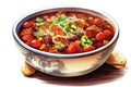 Texas style Chili illustration - made with Generative AI tools