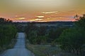 Texas Sunset down a backroad