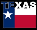 Texas Text Flag