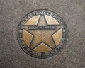 Texas Trail of Fame star honoring Juan N Sequin at the Fort Worth Stockyards in Texas.