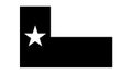 Texas TX State Flag. United States of America. Black and white EPS Vector File Royalty Free Stock Photo