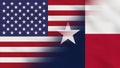 Texas - USA - Crumpled Fabric Flag Intro. Royalty Free Stock Photo