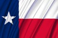 Texas waving flag illustration.