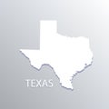 Texas white map vector illustration design id card image Royalty Free Stock Photo