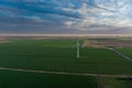 Texas wind turbine farms in the West Texas