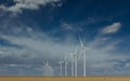 Texas wind turbine farms in the West Texas