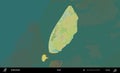 Texel highlighted, Netherlands. Topographic Humanitarian Royalty Free Stock Photo