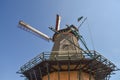 Texel, Netherlands. August 2022. The authenic mill de traanroeier in Oudeschild on the island of texel. Royalty Free Stock Photo