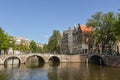 Texel, Netherlands. August 2022. The canals and bridges of Amsterdam.