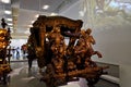 TExhibits of antique carriages in National Coach Museum in Lisbon, Portugal Museu Nacional Coches