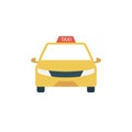 Texi cab vector flat icon Royalty Free Stock Photo