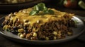 Texmex ground meat mexican food Royalty Free Stock Photo