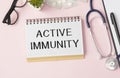 Text Active Immunity in the folder with