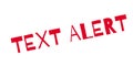 Text Alert rubber stamp