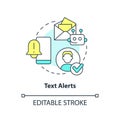 Text alerts concept icon Royalty Free Stock Photo