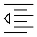 Text align line icon