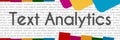 Text Analytics Colorful Abstract Shapes