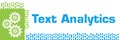 Text Analytics Green Blue Dotted Squares Lines Royalty Free Stock Photo