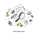 Text Analytics Isometric Concept