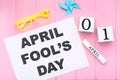 Text April Fool`s Day