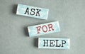 Text Ask For Expert is written on wooden Royalty Free Stock Photo